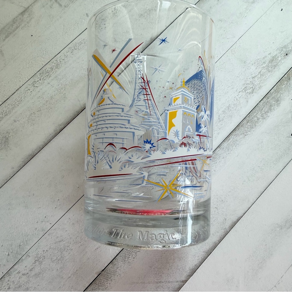 Vtg 1996 McDonalds‎ Disney World 25th Anniversary Glass Sorcerer Mickey Epcot - Picture 2 of 7
